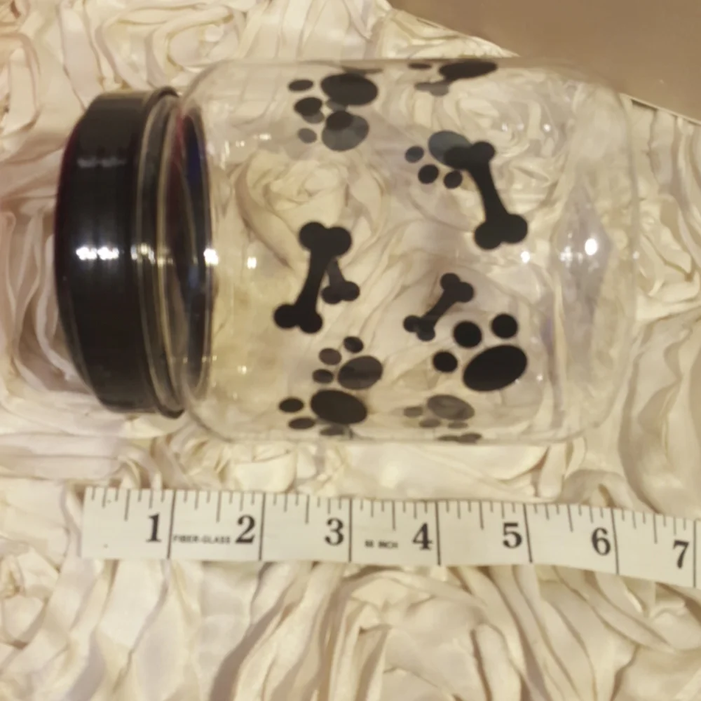 Pet Dog/Cat Bowl and Treat Jar Set New